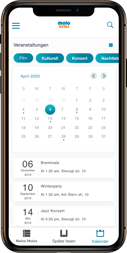 App Entwicklung Bremen Convelop – Referenz indiControl iPad Screen 1