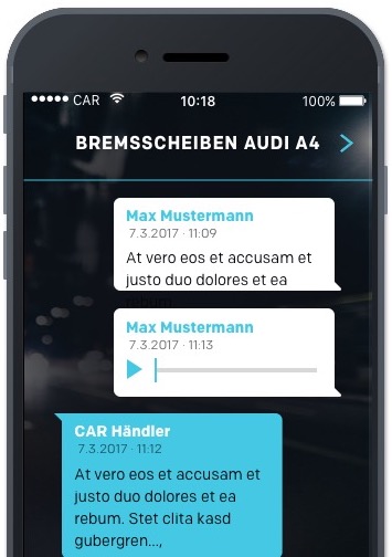 App Entwicklung Bremen Convelop – Referenz McPart Smartphone Screen 2